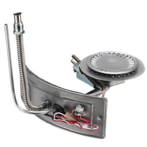 A. O. Smith final burner assembly front view showing mounting and fit for easy replacement