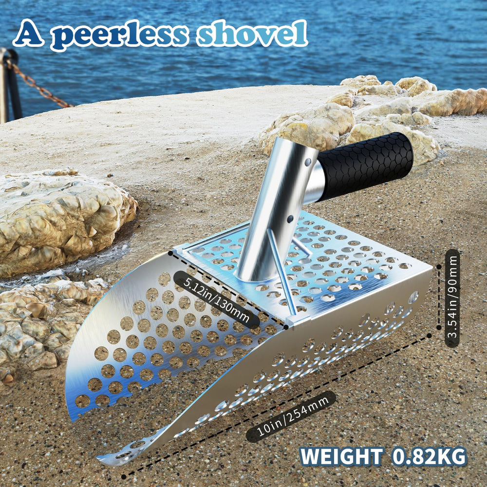 A peerless shovel close-up of handle grip and connection showing ergonomic comfort and strength