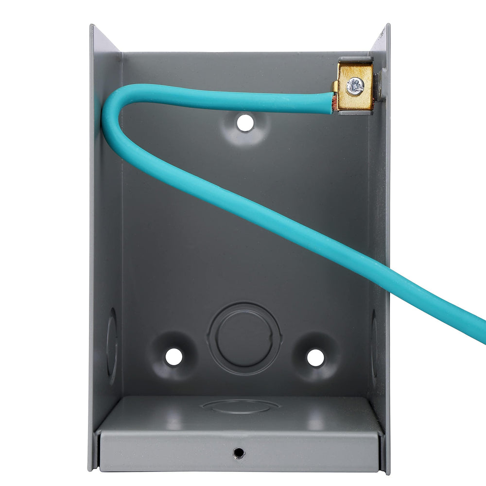 AA Ignition inlet box held in hand to show size and installation scale
