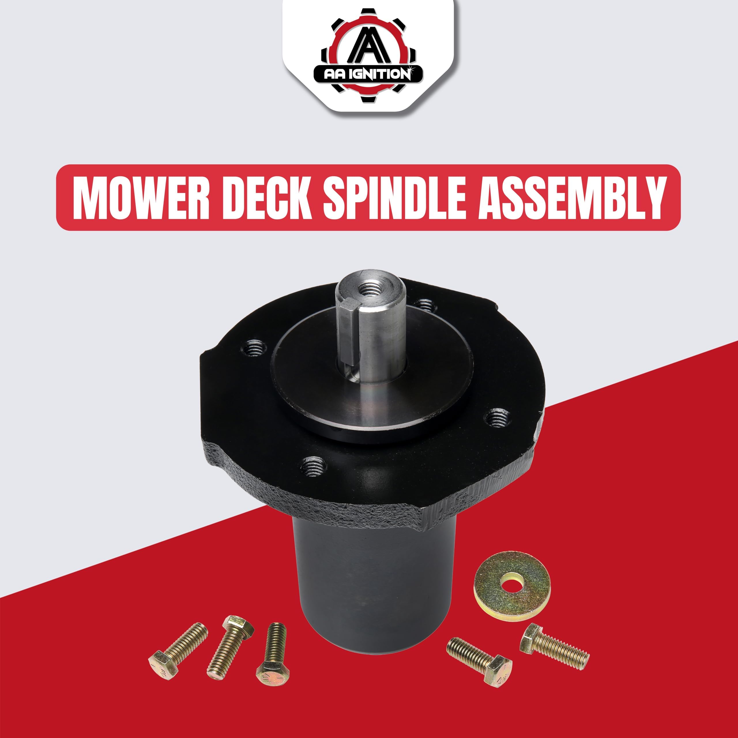 AA Ignition spindle with tape measure showing dimensions for correct fit