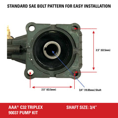 AAA stainless-steel unloader closeup for smoother starts and pressure control