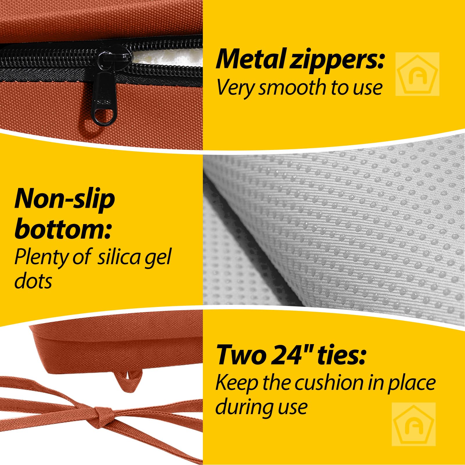 AAAAAcessories foam cross-section showing resilient padding for lasting support