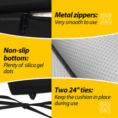 AAAAAcessories foam cross-section detail highlighting supportive high-resilience foam