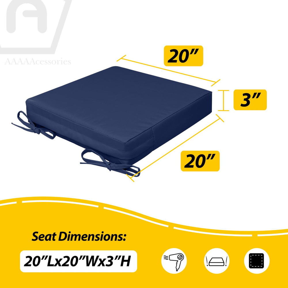 AAAAAcessories ties and anti-slip bottom keeping the cushion secure on seats