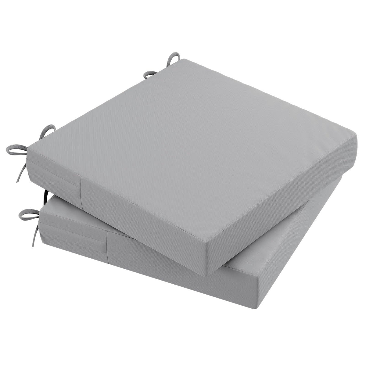 AAAAAcessories front view of two 20x20x3 cushions showing clean finish and fit