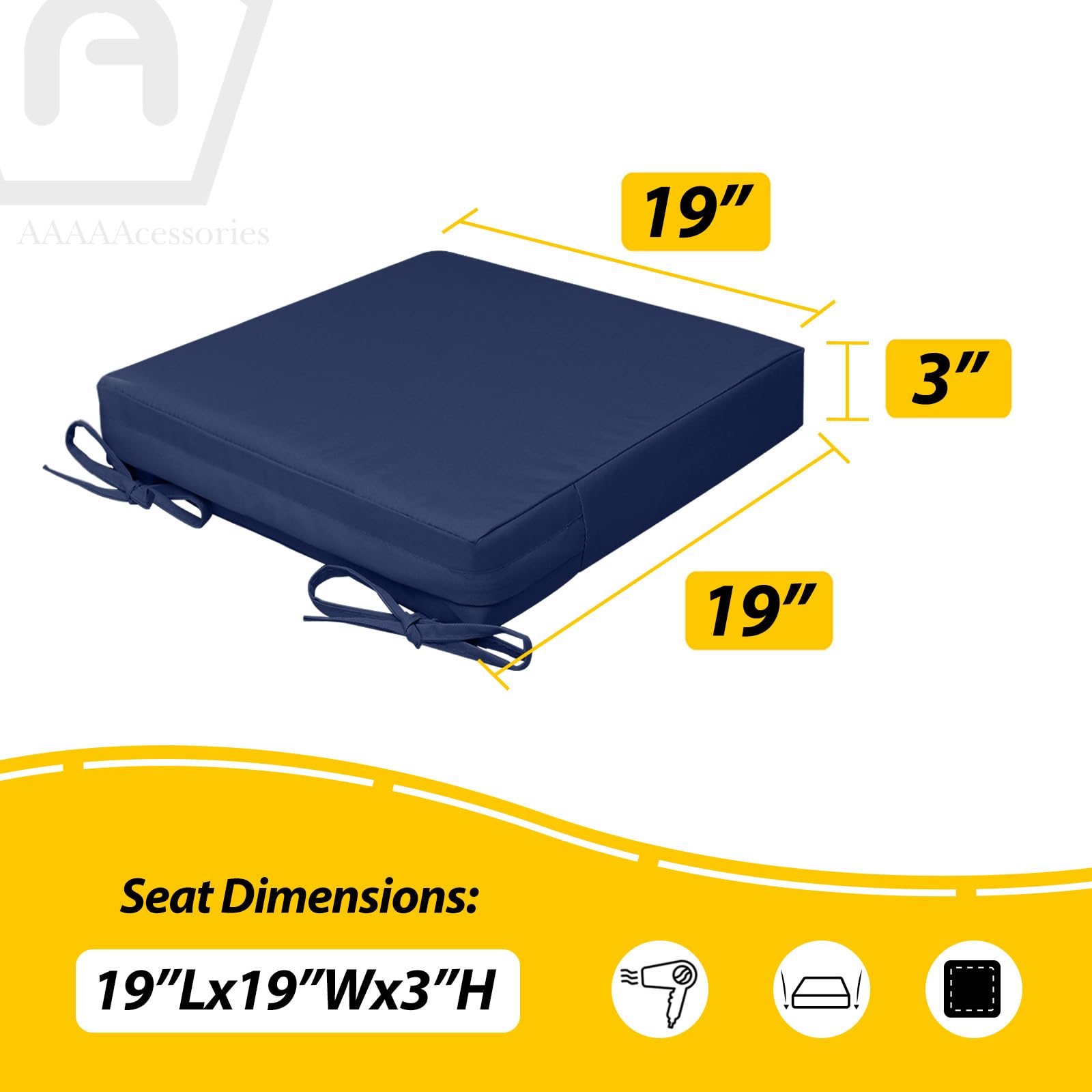 AAAAAcessories non-slip bottom detail preventing cushion slippage