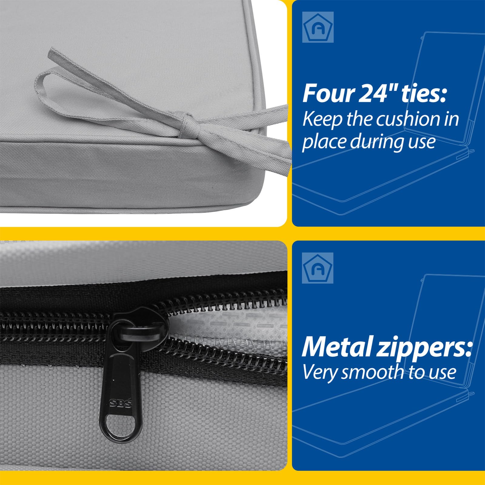 AAAAAcessories hidden zipper design for easy removal and cleaning
