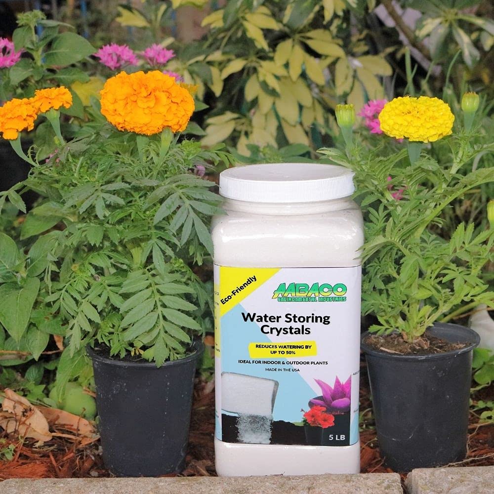 5 lb Aabaco bag beside common watering can to show product size and practical scale