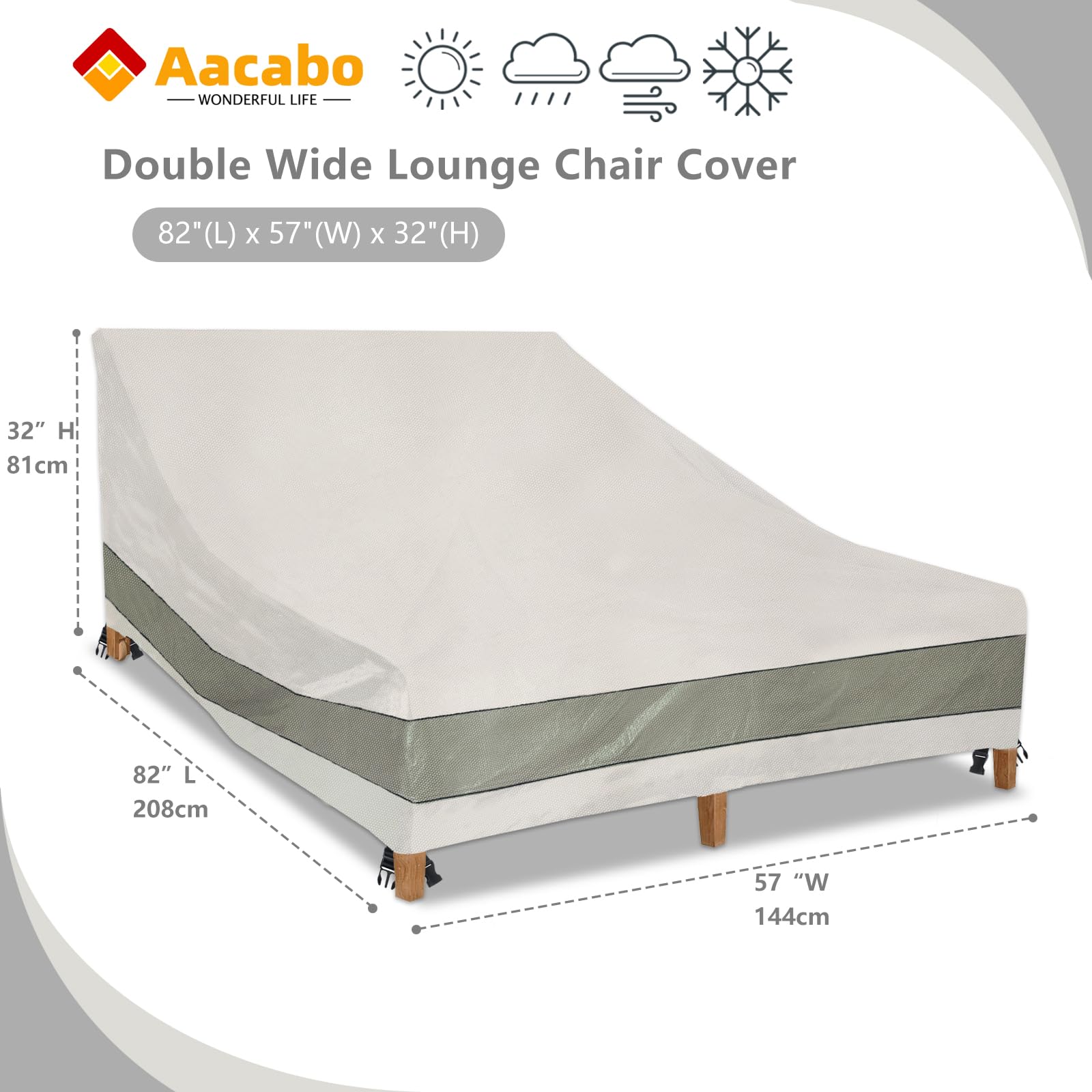 Aacabo fabric texture close-up highlighting waterproof strength