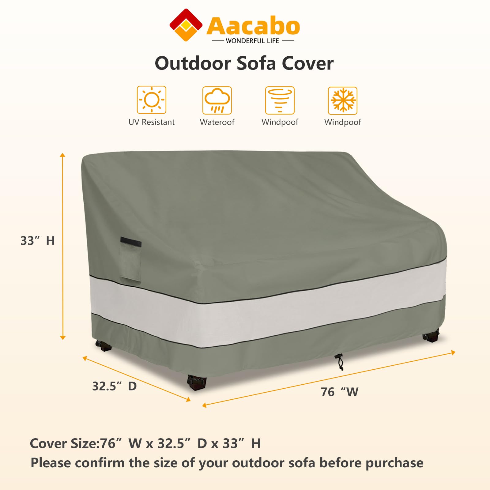 Aacabo close-up of 600D Oxford fabric showing durable texture