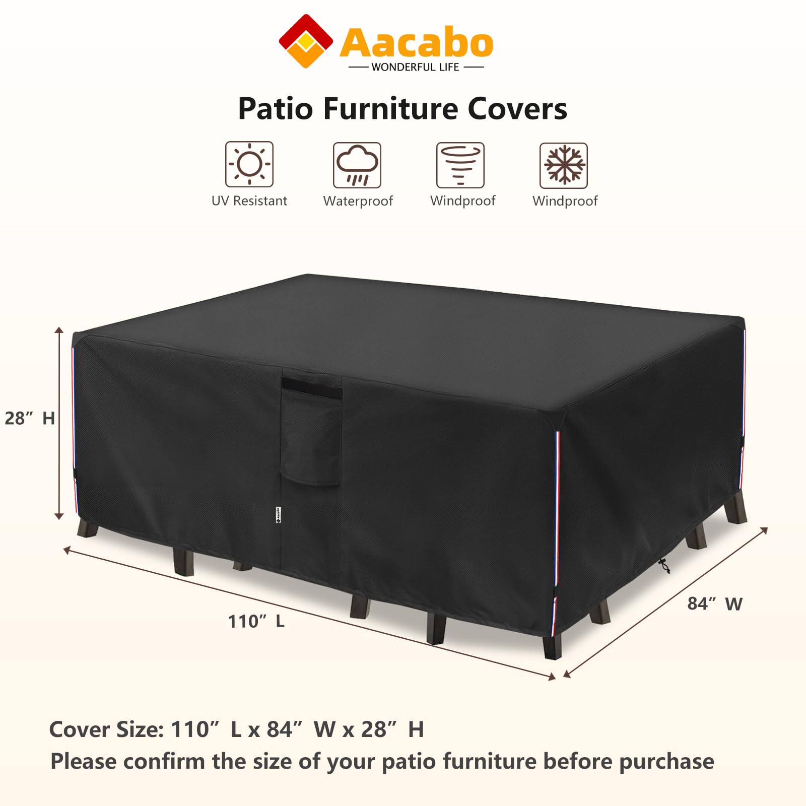 Aacabo close-up of 600D Oxford fabric shows durable texture resisting wear