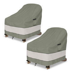 Aacabo front view of chair cover showing full protection and clean look