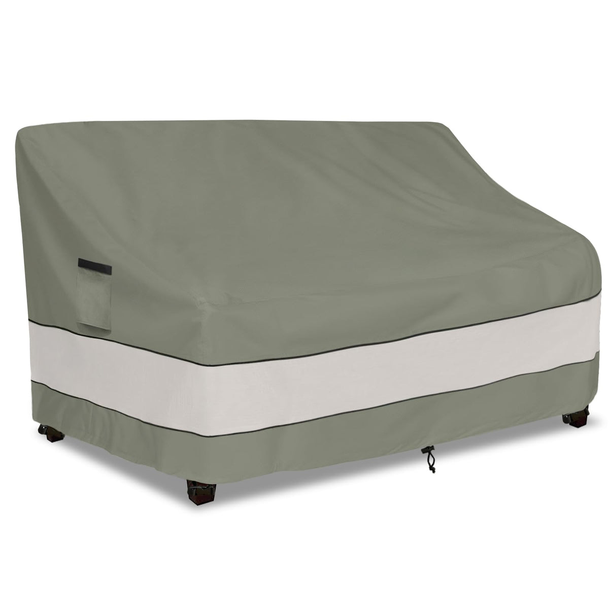 Aacabo front view of covered loveseat protecting furniture