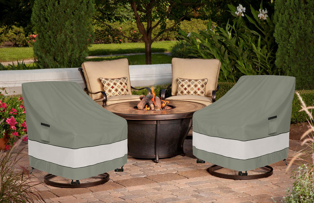 Aacabo covered chair in a patio scene blending protection and style