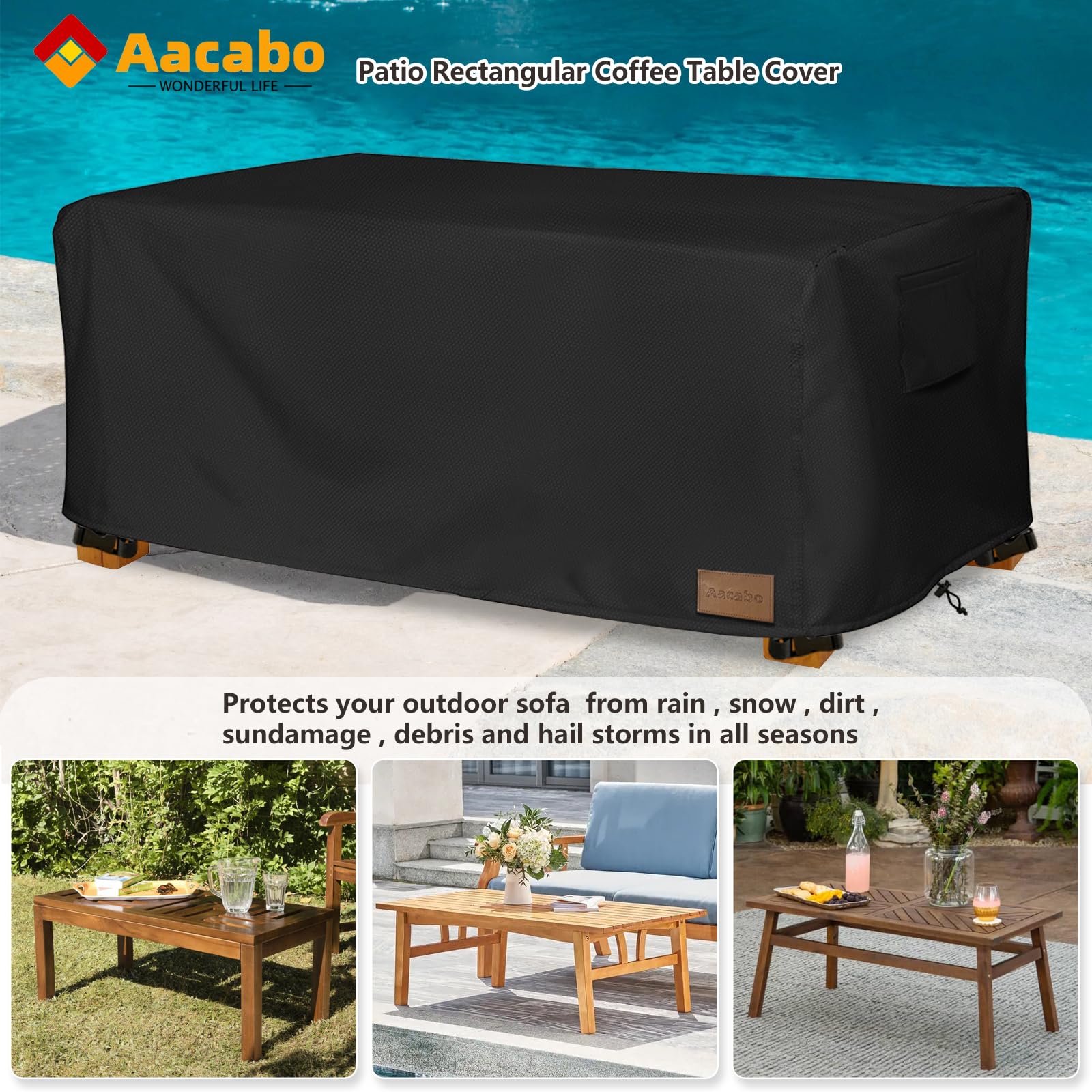 Aacabo padded handle detail for easy fitting and removal, comfortable grip