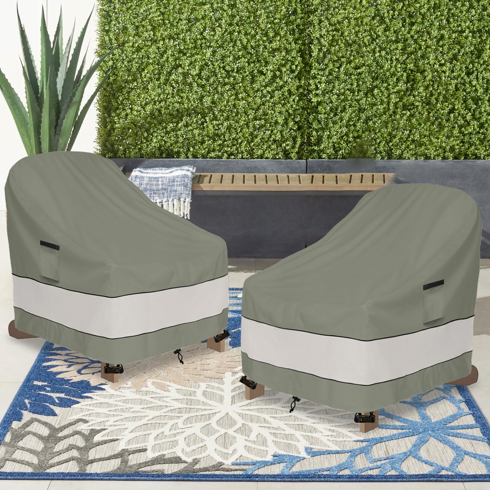 Aacabo two-pack stored neatly to save space and keep covers ready