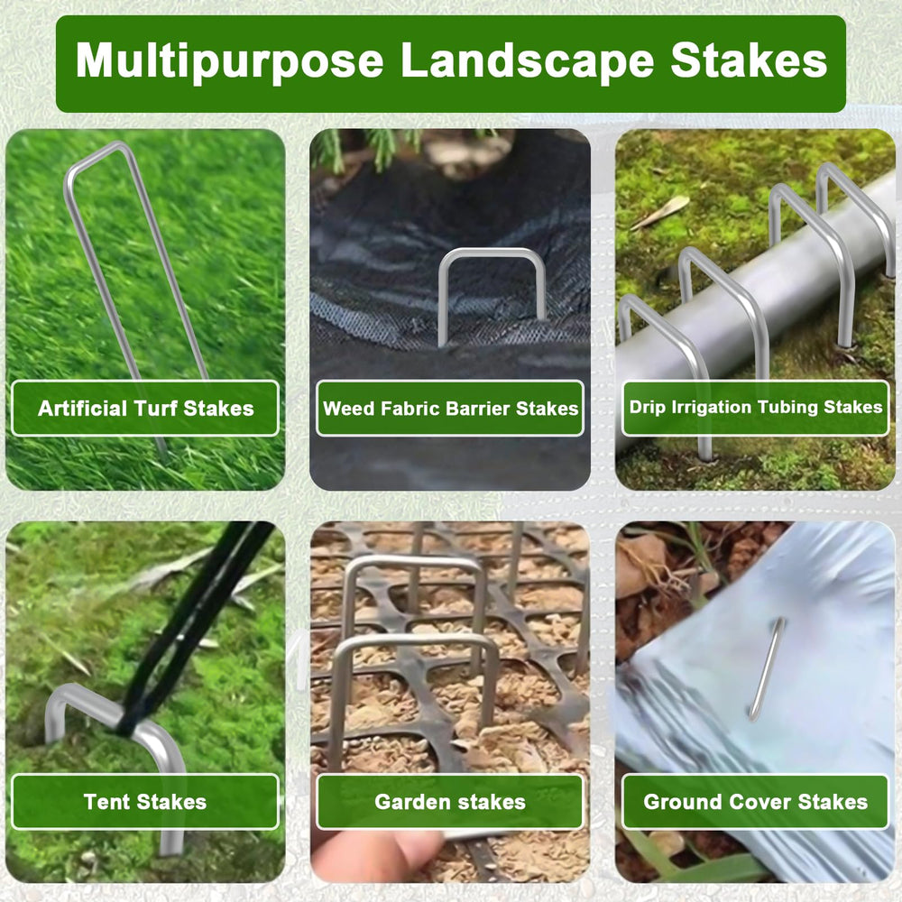 AAGUT staple securing drip irrigation tubing for tidy, protected water lines