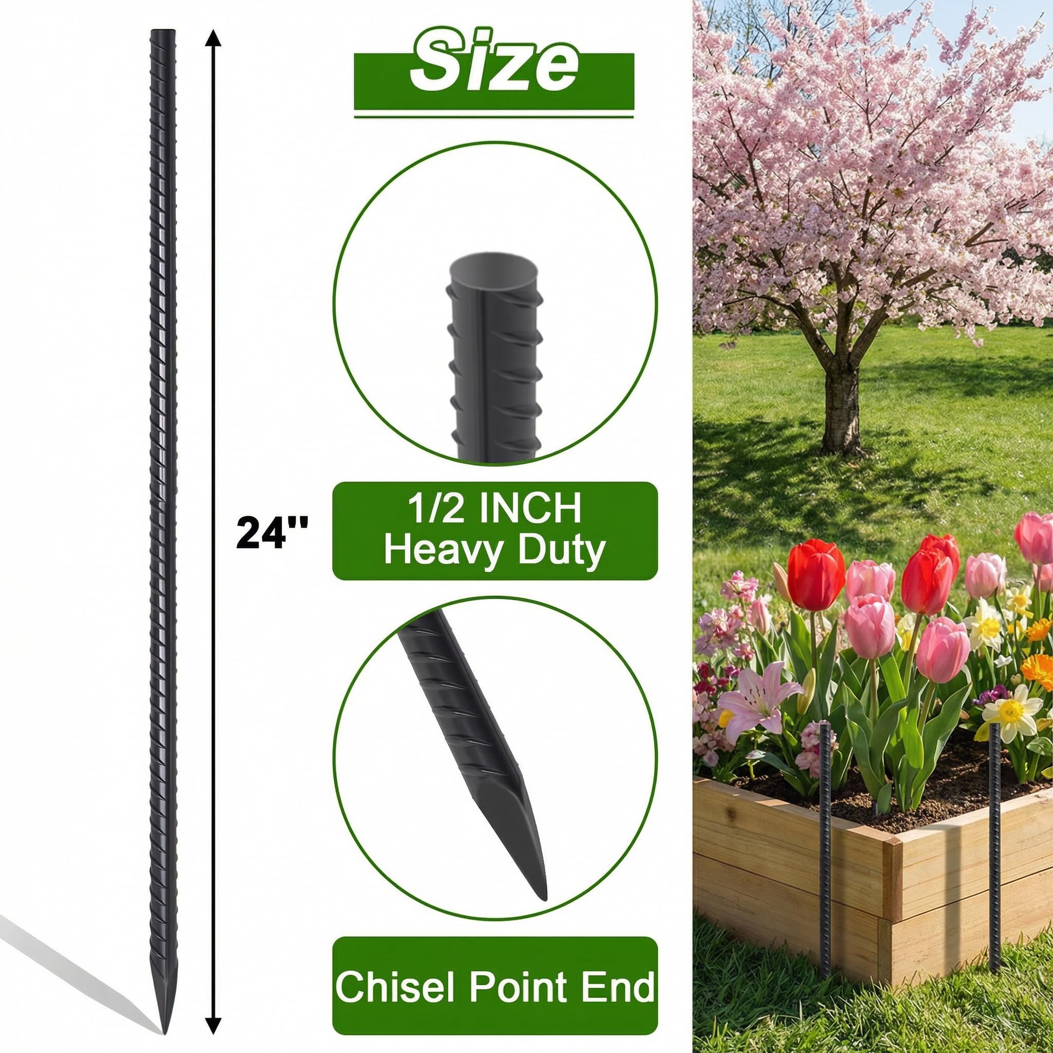 AAGUT chisel-point close-up for easy penetration and straighter installation
