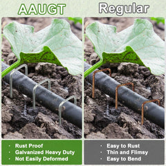 AAGUT side profile showing full 6-inch length for deep anchoring in garden beds