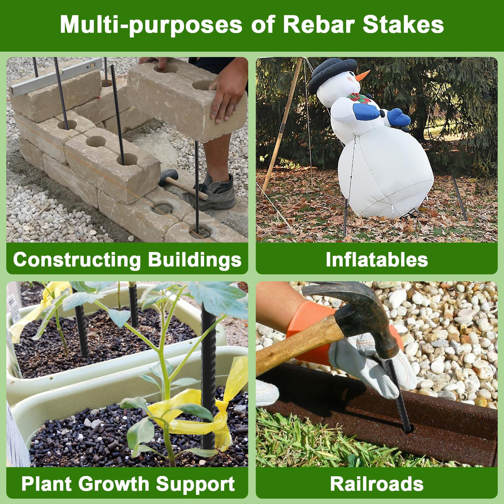 AAGUT stakes securing landscape timber showing reliable anchoring benefit
