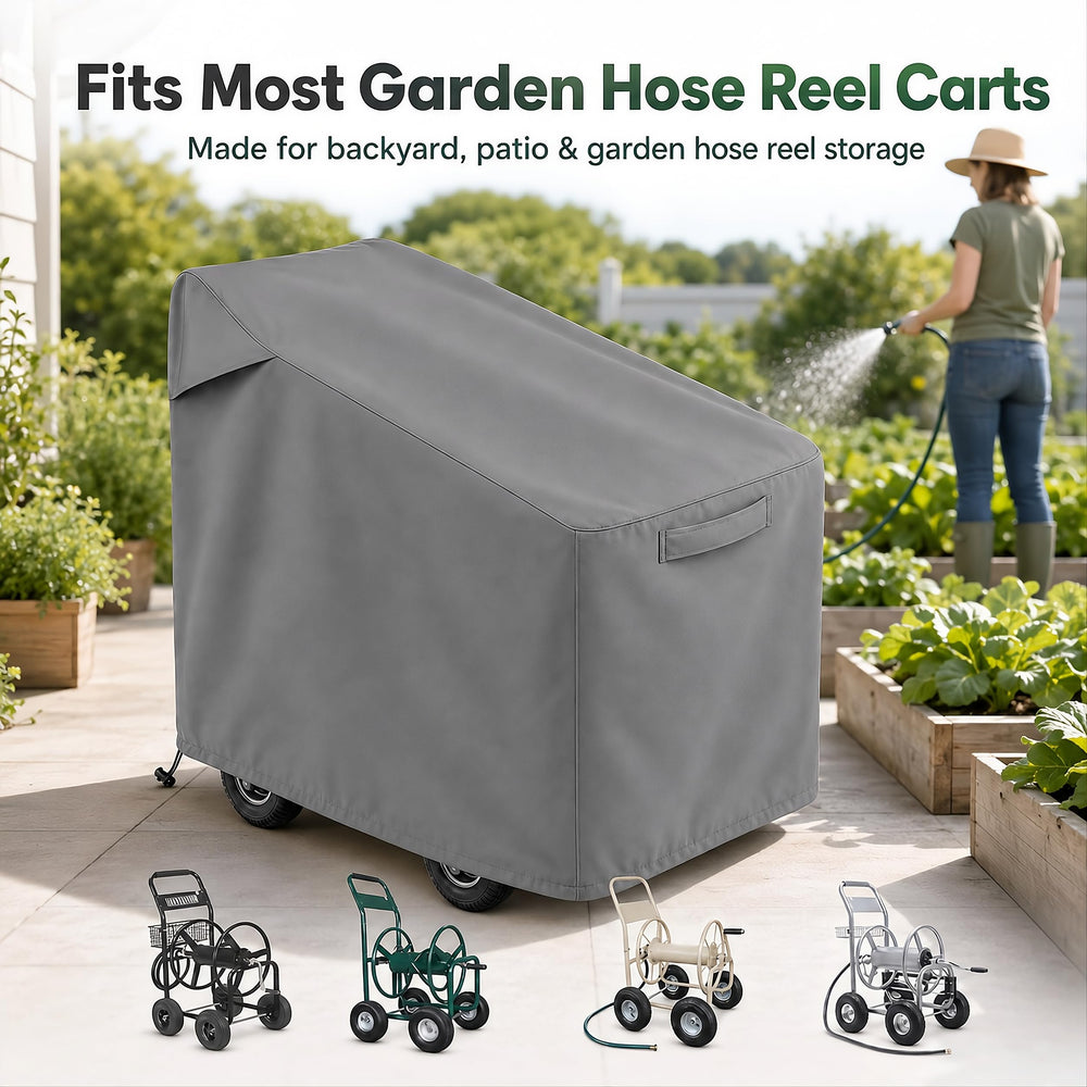 Aaaspark side profile on hose reel cart illustrating full coverage