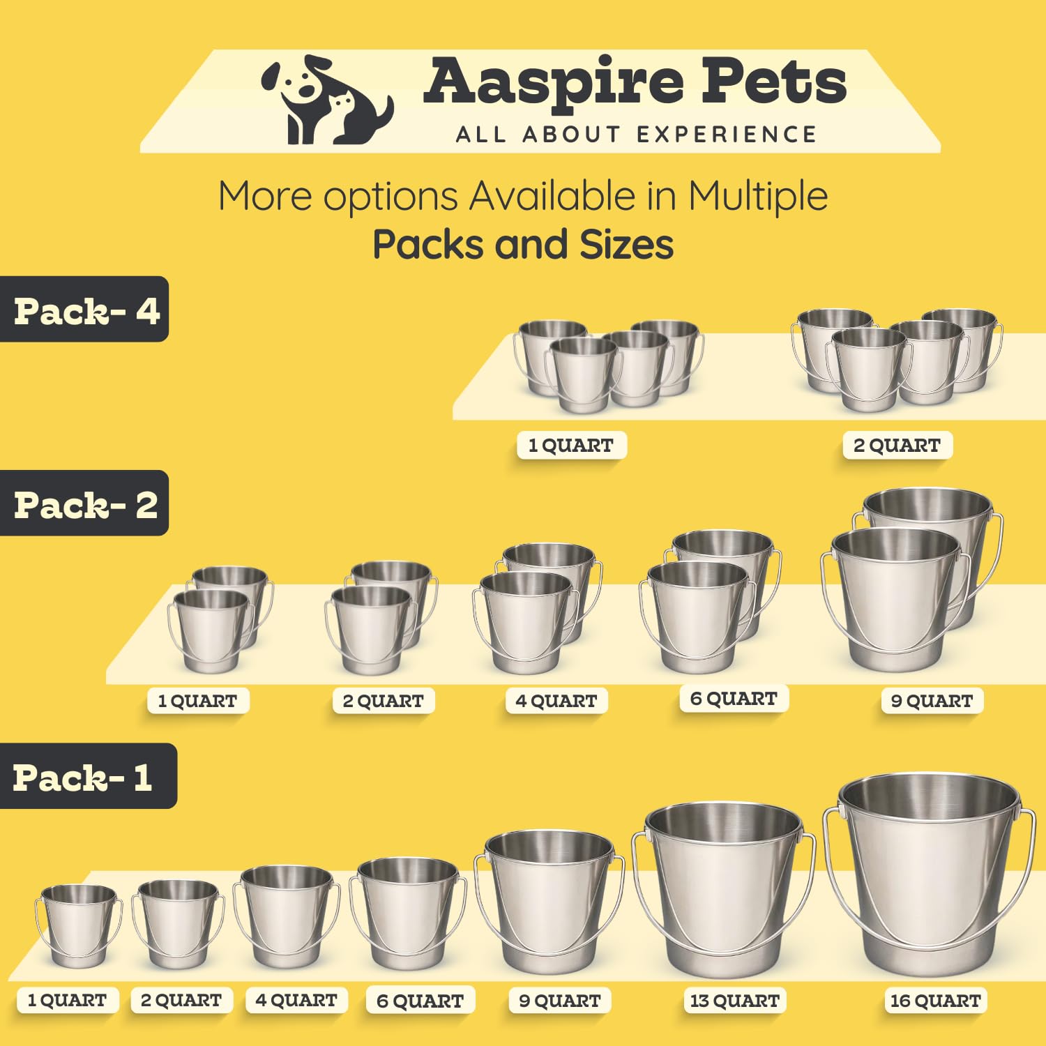 AASPIRE PETS packaging and label showing product specs and brand