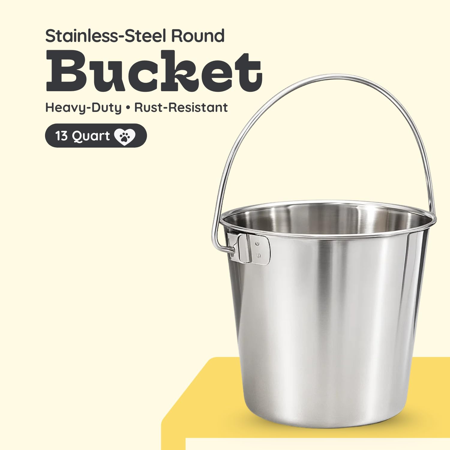 AASPIRE PETS bucket placed in stable stall showing farm-ready durability