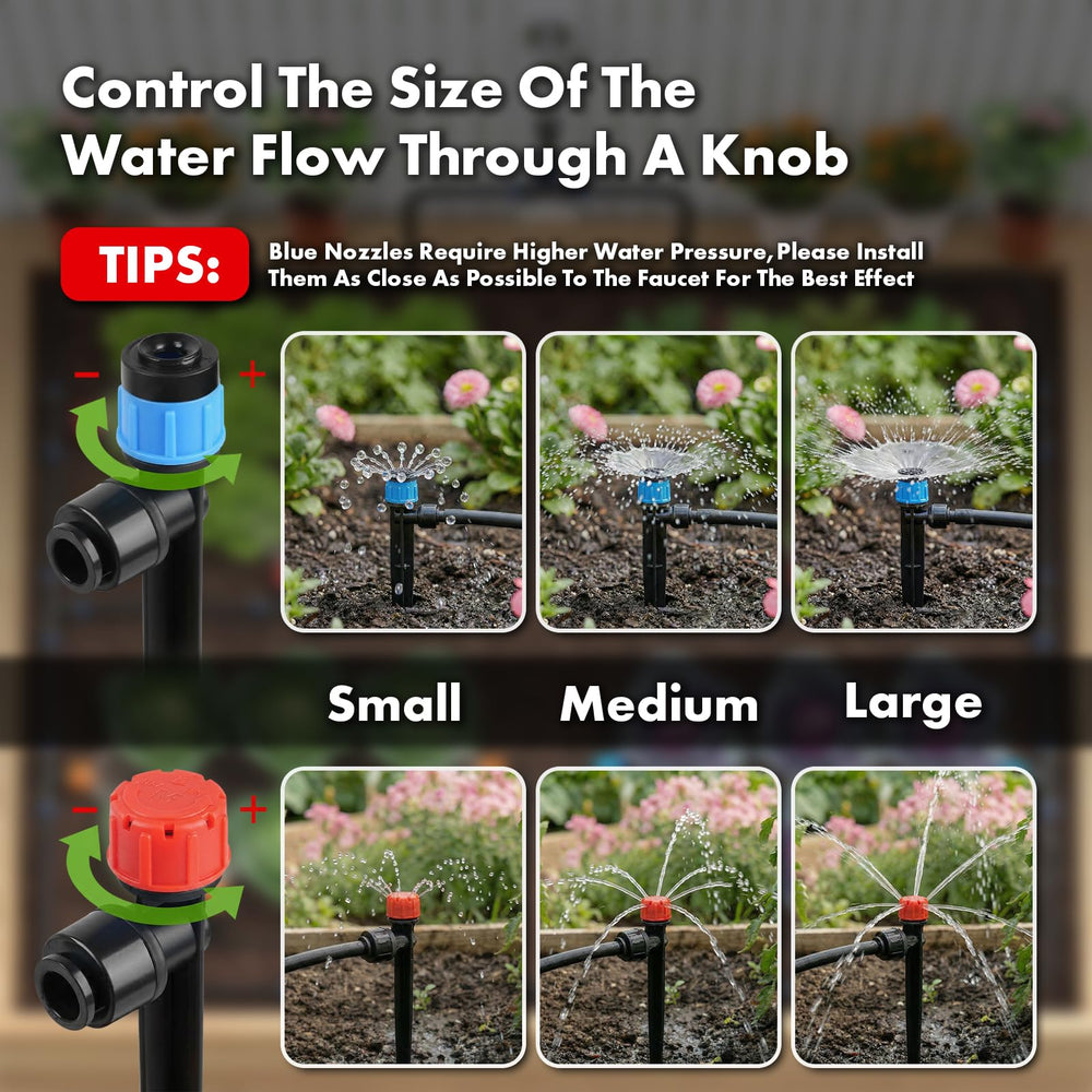 Abakuku blue mist nozzle spraying gentle mist ideal for seedlings and humidity control