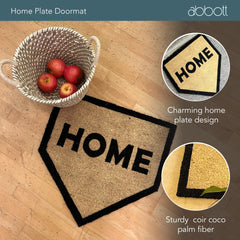Abbott Collection mat staged on porch demonstrating decorative curb appeal