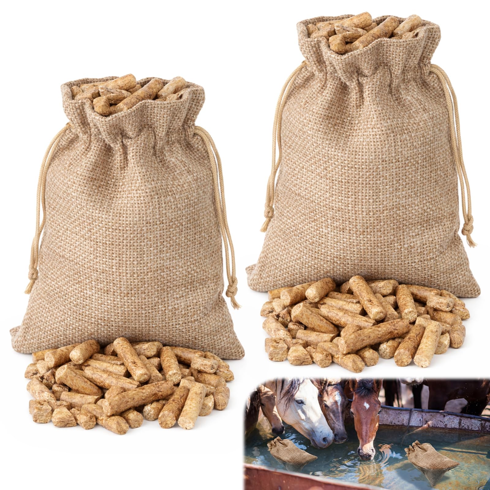 Abbylike front packaging showing two prefilled barley straw bags for easy use