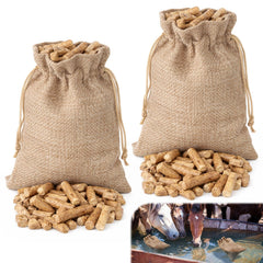 Abbylike front packaging showing two prefilled barley straw bags for easy use