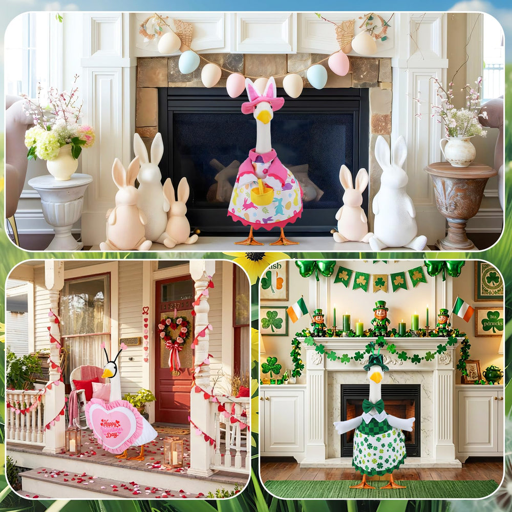 Abbylike porch display of dressed goose boosting curb appeal