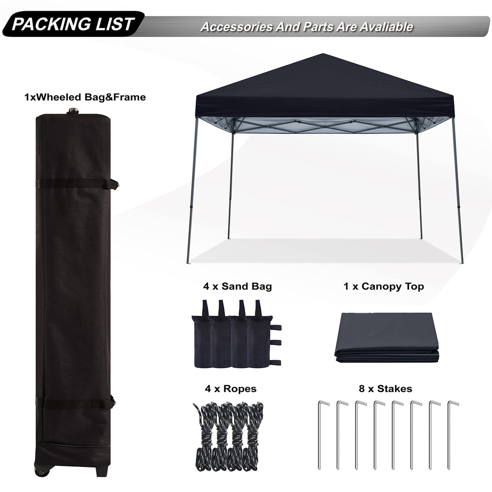 ABCCANOPY included weight bags stakes and ropes for added stability