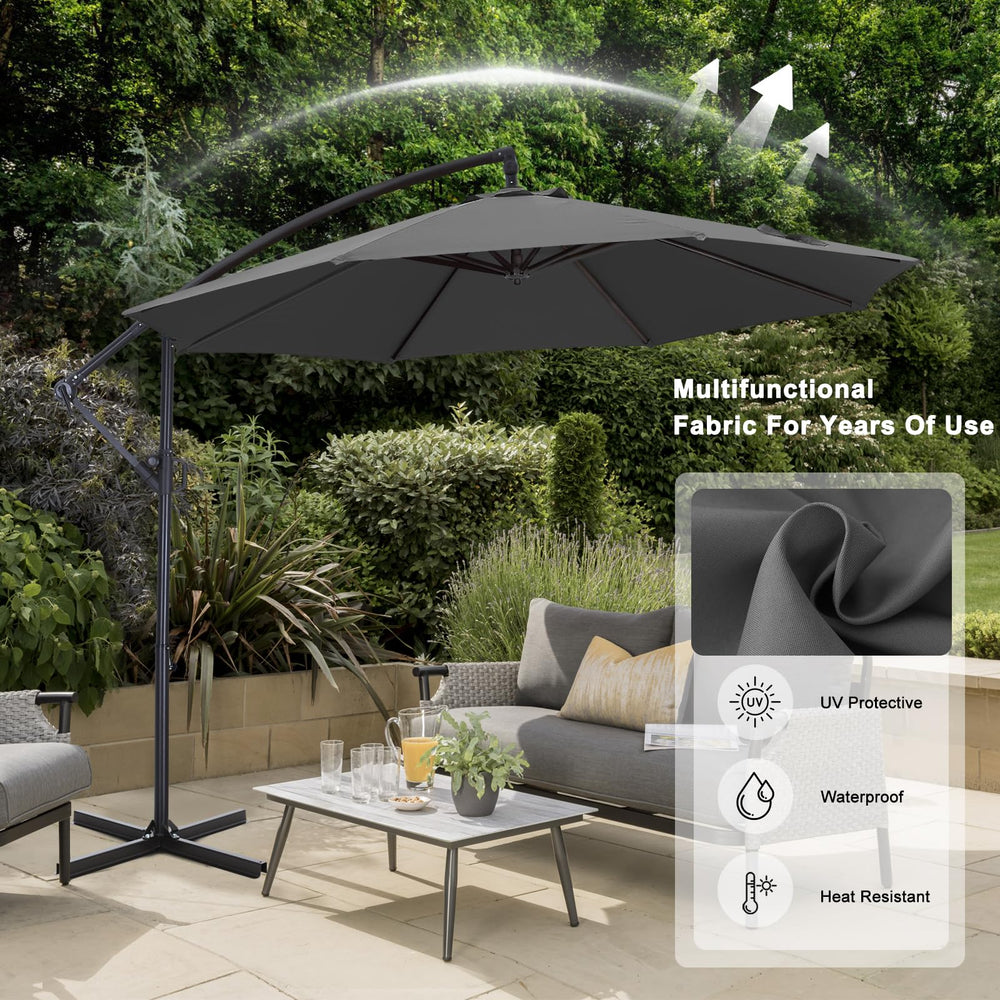 ABCCANOPY heavy-duty steel cross base illustrating improved stability
