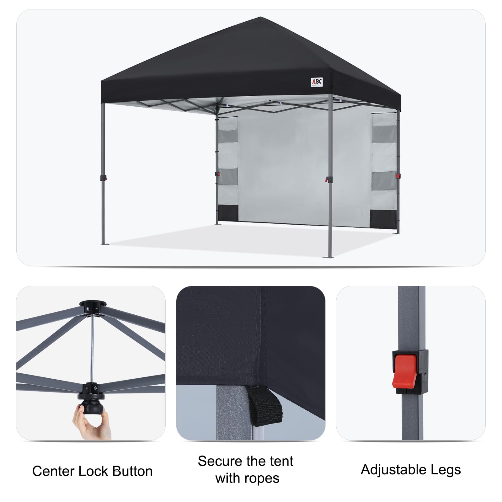 ABCCANOPY wheeled carry bag showing easier transport and storage