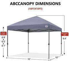 ABCCANOPY steel frame joint close-up highlighting durable construction benefit
