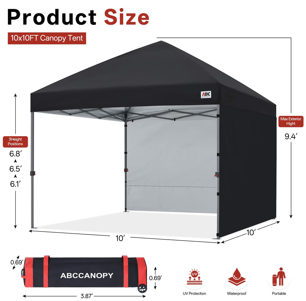 ABCCANOPY close-up of 500D polyester fabric texture showing water resistance benefit