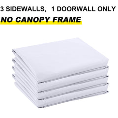 ABCCANOPY close-up of door wall zipper and roll-up entry for easy access
