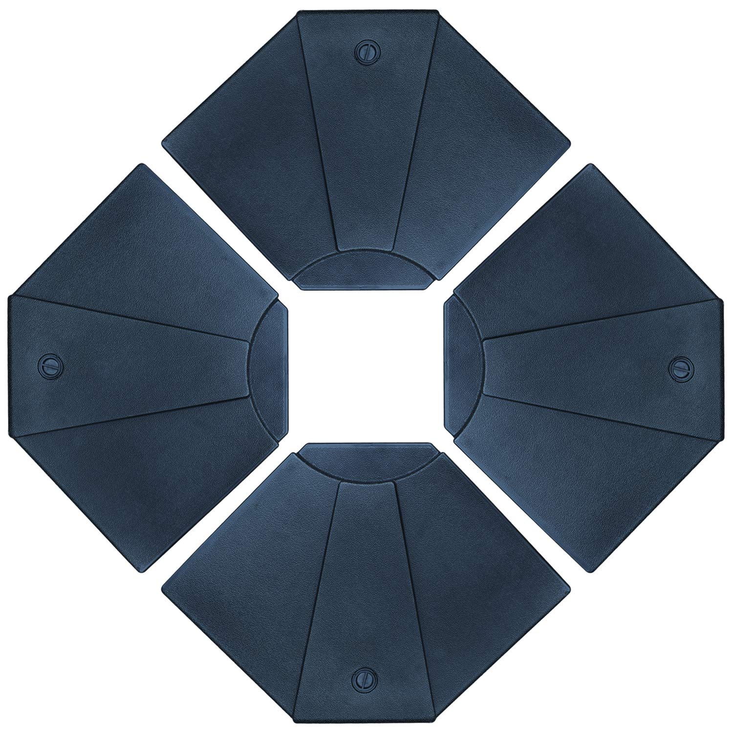 ABCCANOPY front view of fan-shaped umbrella base showing stability benefit