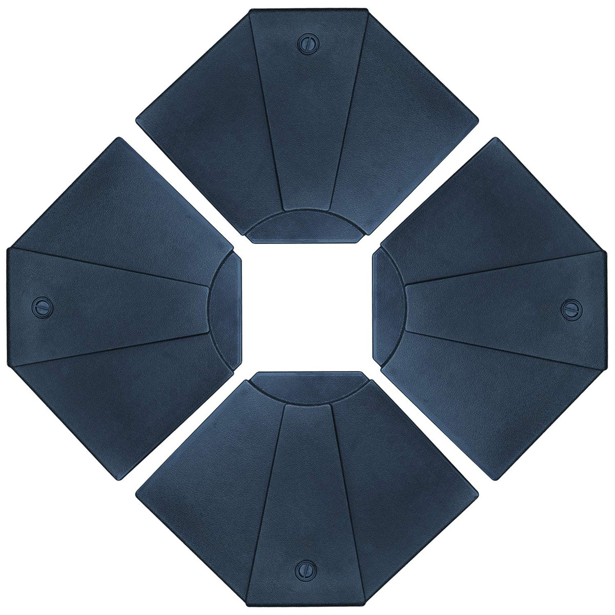 ABCCANOPY front view of fan-shaped umbrella base showing stability benefit