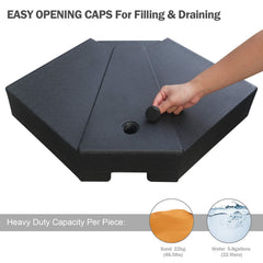 ABCCANOPY fill spout and metal handle detail for easy filling and carrying