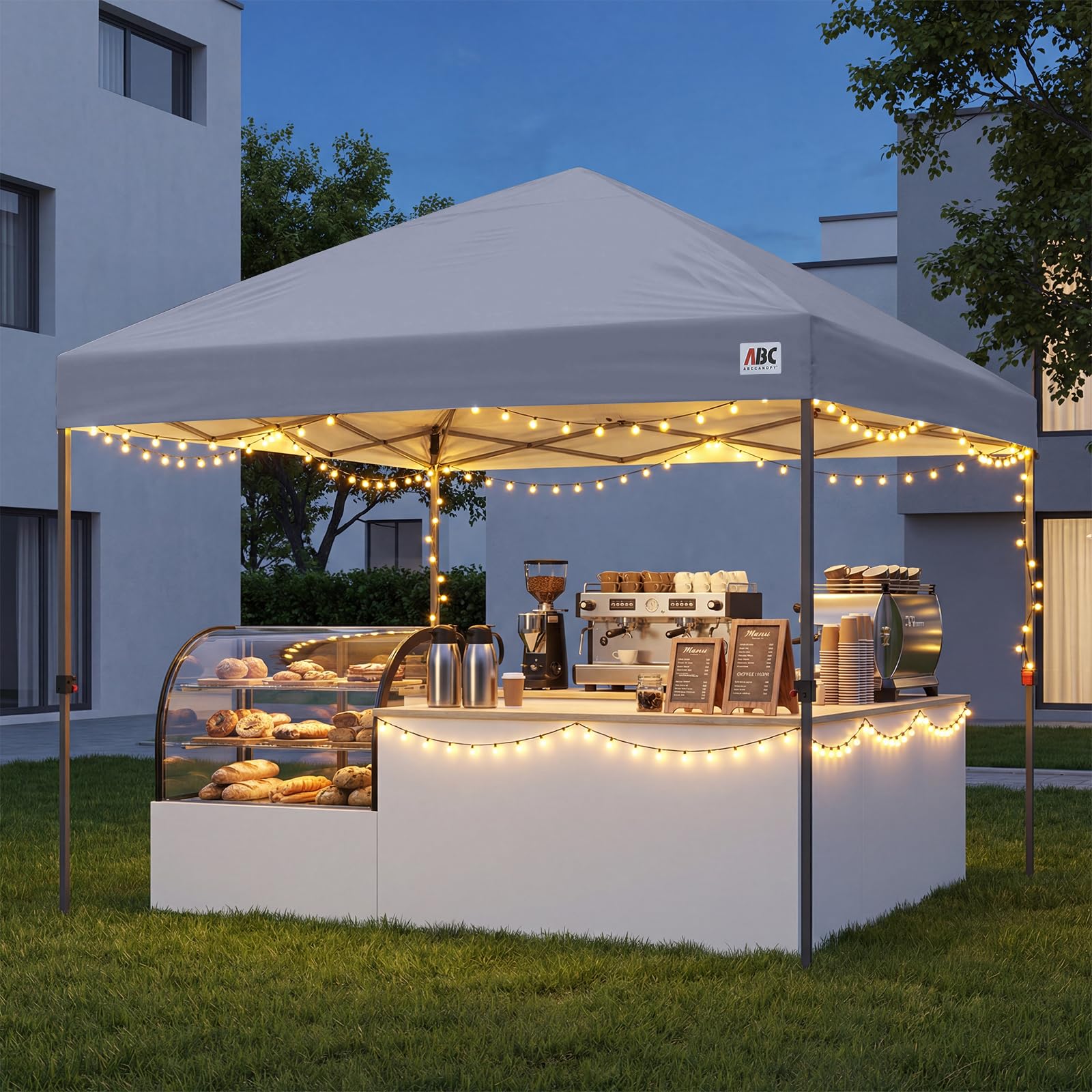 ABCCANOPY folded canopy in compact form showing simple storage benefit