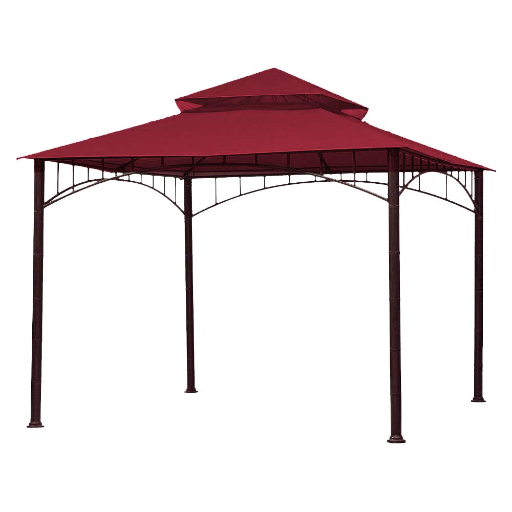 ABCCANOPY burgundy top front view showing clean fit and protection