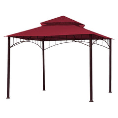 ABCCANOPY burgundy top front view showing clean fit and protection