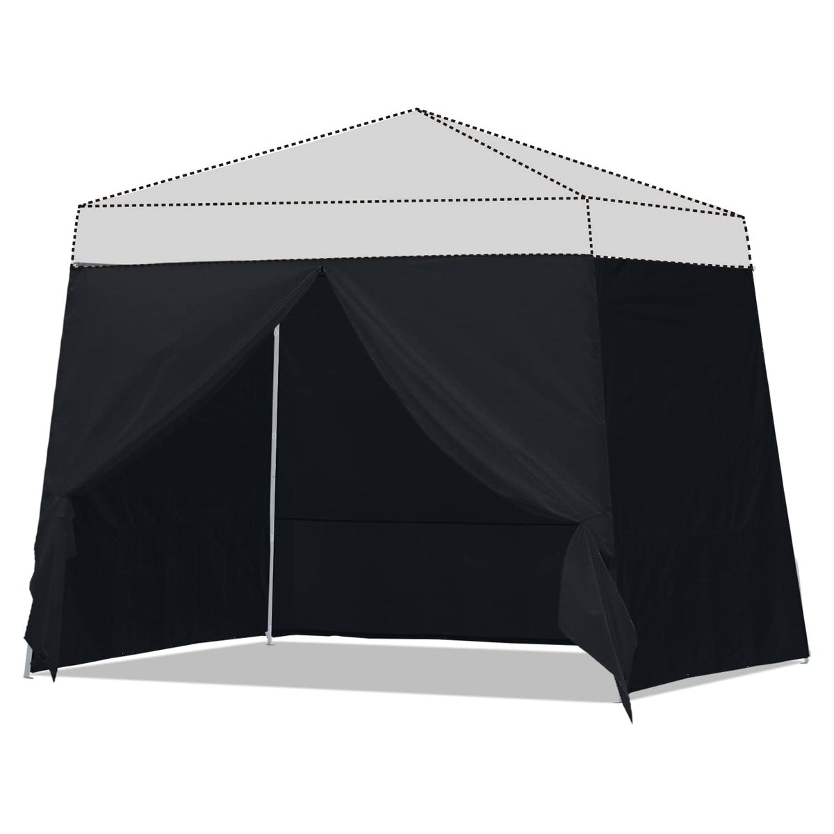 ABCCANOPY front panels showing full enclosure and improved privacy