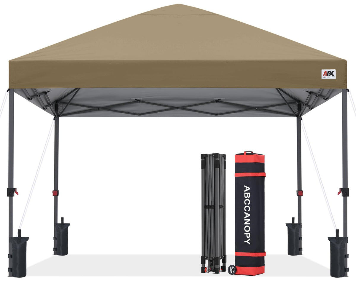 ABCCANOPY front view showing full 10x10 shade and quick shelter benefit