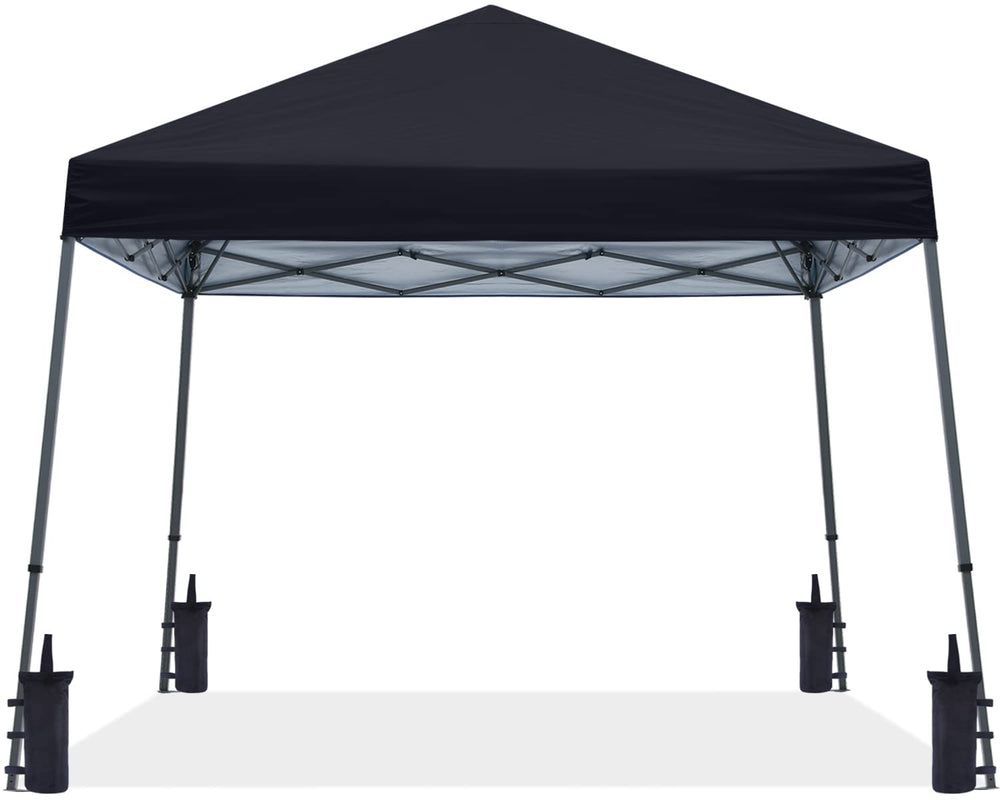 ABCCANOPY front view showing full 10x10 base and shade benefit