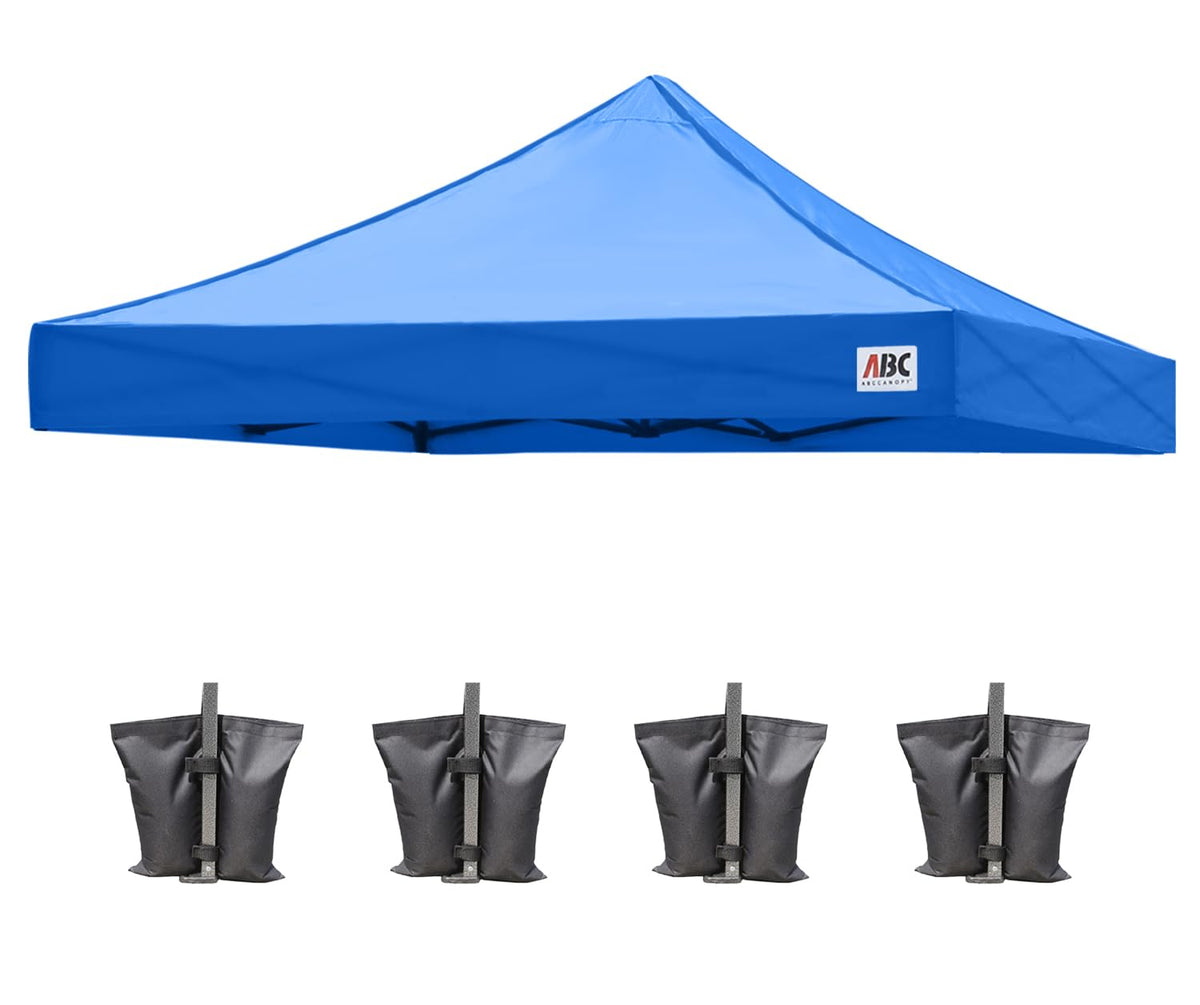 ABCCANOPY royal blue top front view showing full coverage and bright color