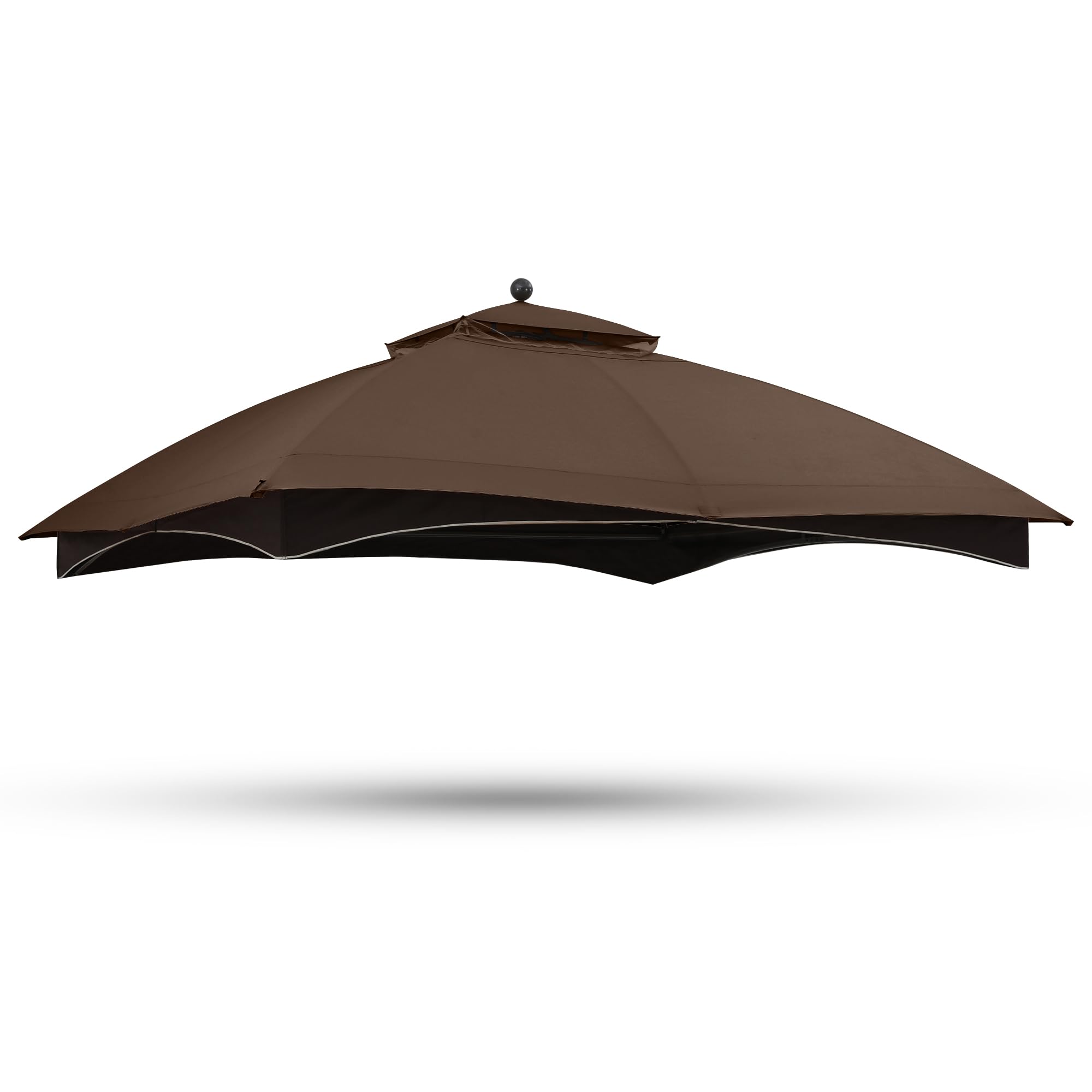 ABCCANOPY front view brown canopy restoring gazebo appearance