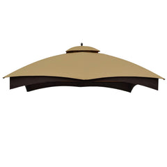 ABCCANOPY front view of beige replacement canopy showing full fit and refreshed appearance